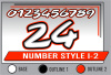 PRINTED NUMBER SET I-2